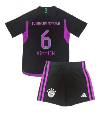 Bayern Munich Joshua Kimmich #6 Borta Kläder Barn 2023-24 Kortärmad (+ Korta byxor)